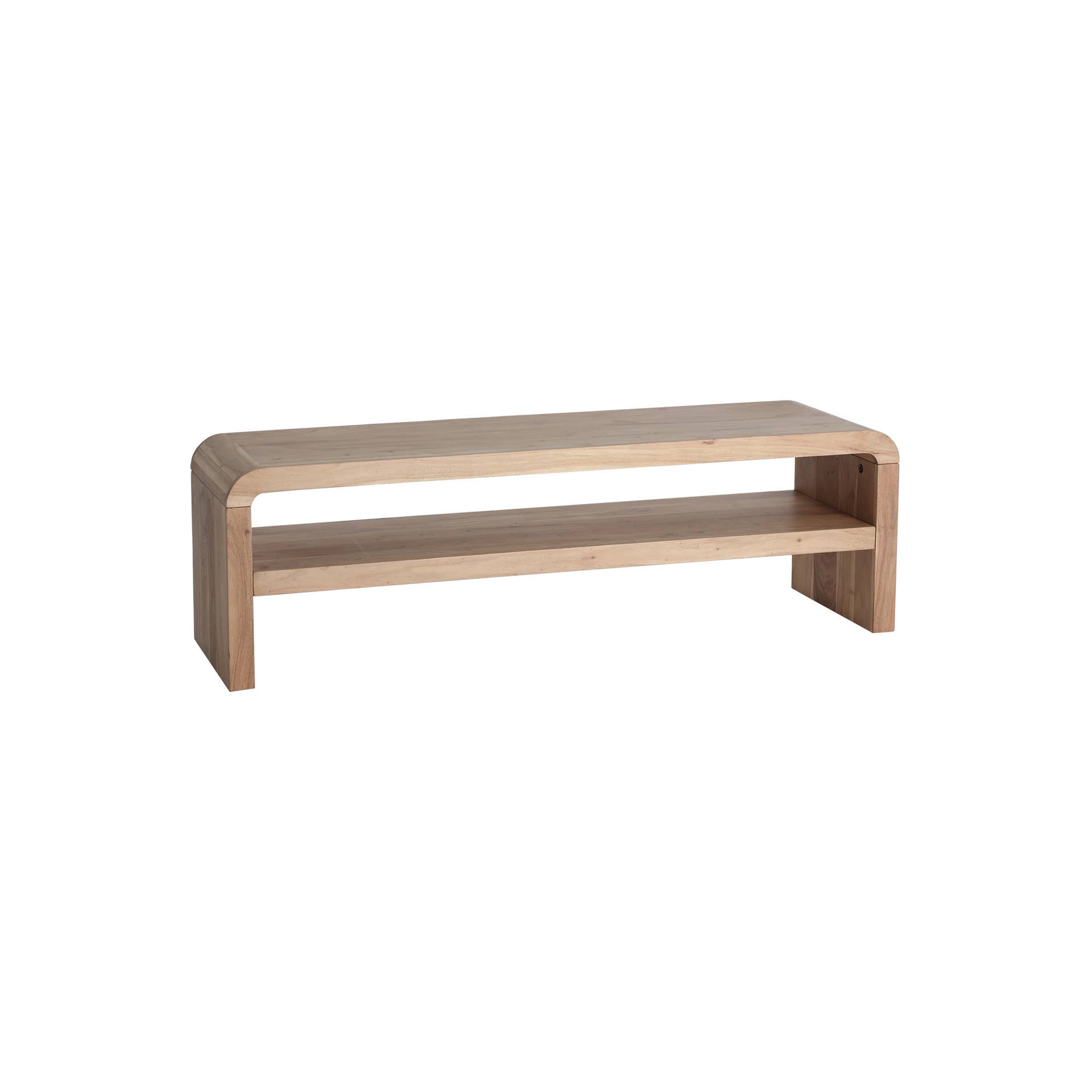 Kodu Home Design - Wholesale Console Table - Acacia wood TV stand in light brown color, 145x40x45cm0