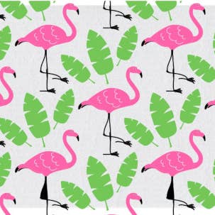 Pink Flamingos - Euroscrubby Dishcloth for wholesale by Euroscrubby