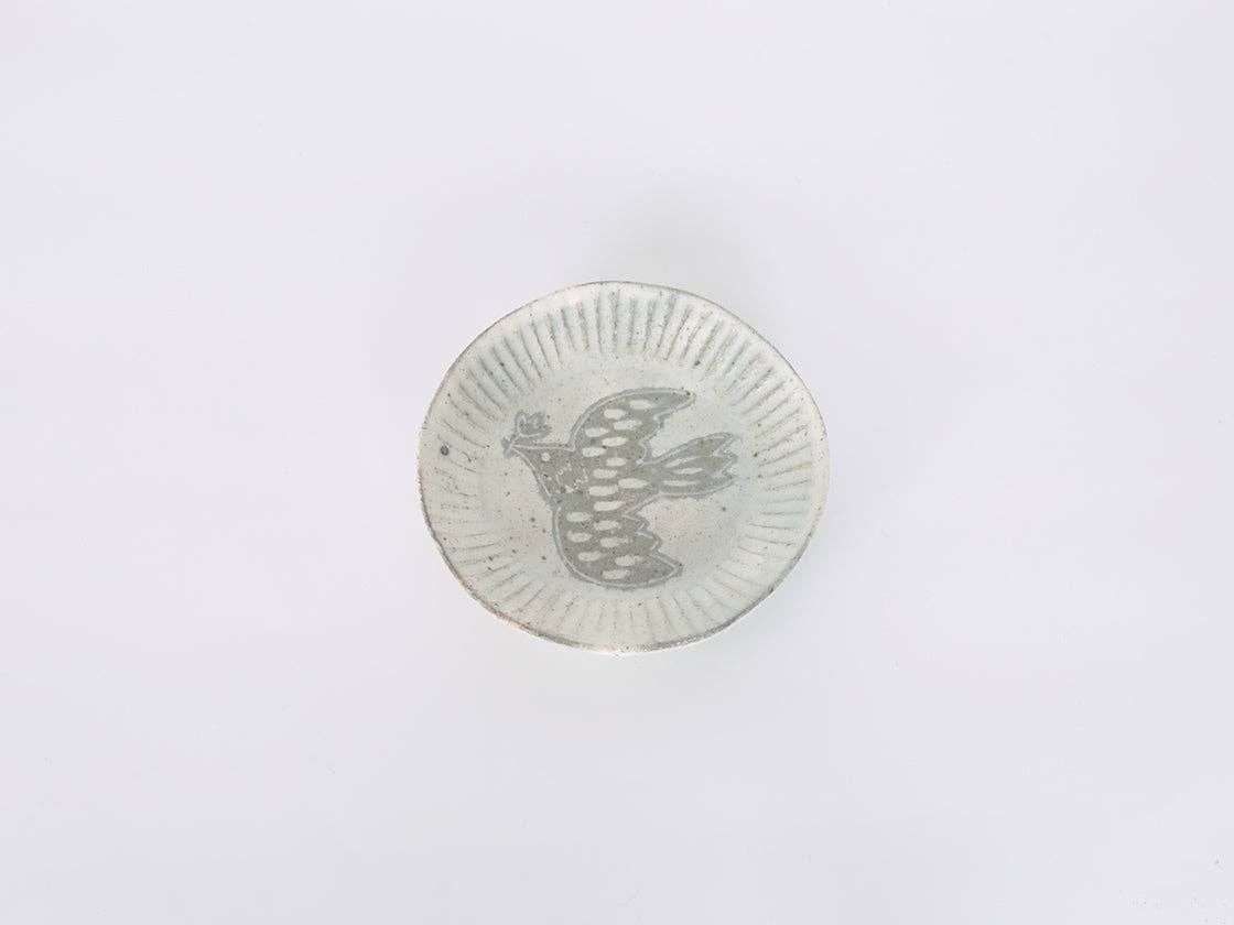 wagumi - Vente Assiettes/plats/bols de décoration - Petite assiette avec motif d'oiseau par Takahiro Manome0