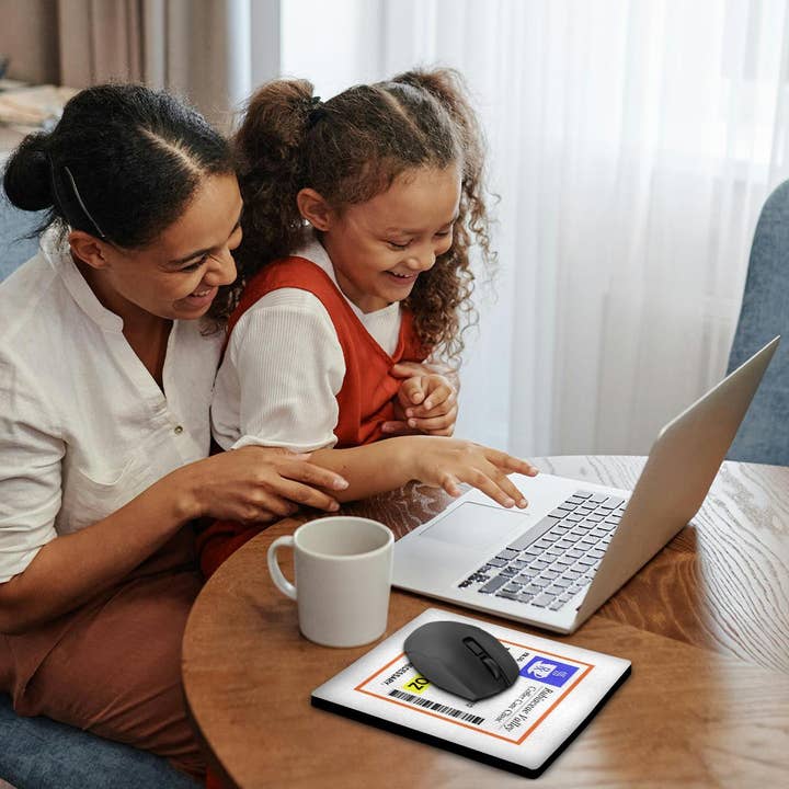 3dRose - Wholesale Mousepad/Trackpad - 3dRose, Funny Coffee Prescription. humorous prescribed caffeine. joke medicine, Mouse Pad1