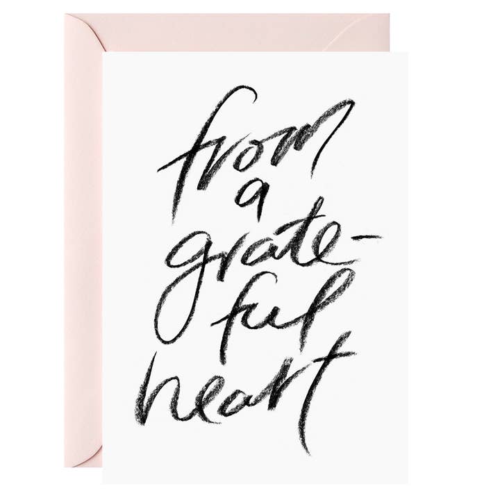 De un corazón agradecido – Tarjeta de felicitación para venta al por mayor de GALINA DIXON