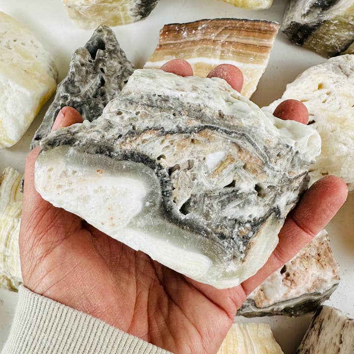 Rock Paradise - Wholesale Spiritual Stone/Crystal - Crystal Mexican Onyx Rough Stone Chunk -YOU CHOOSE WEIGHT0