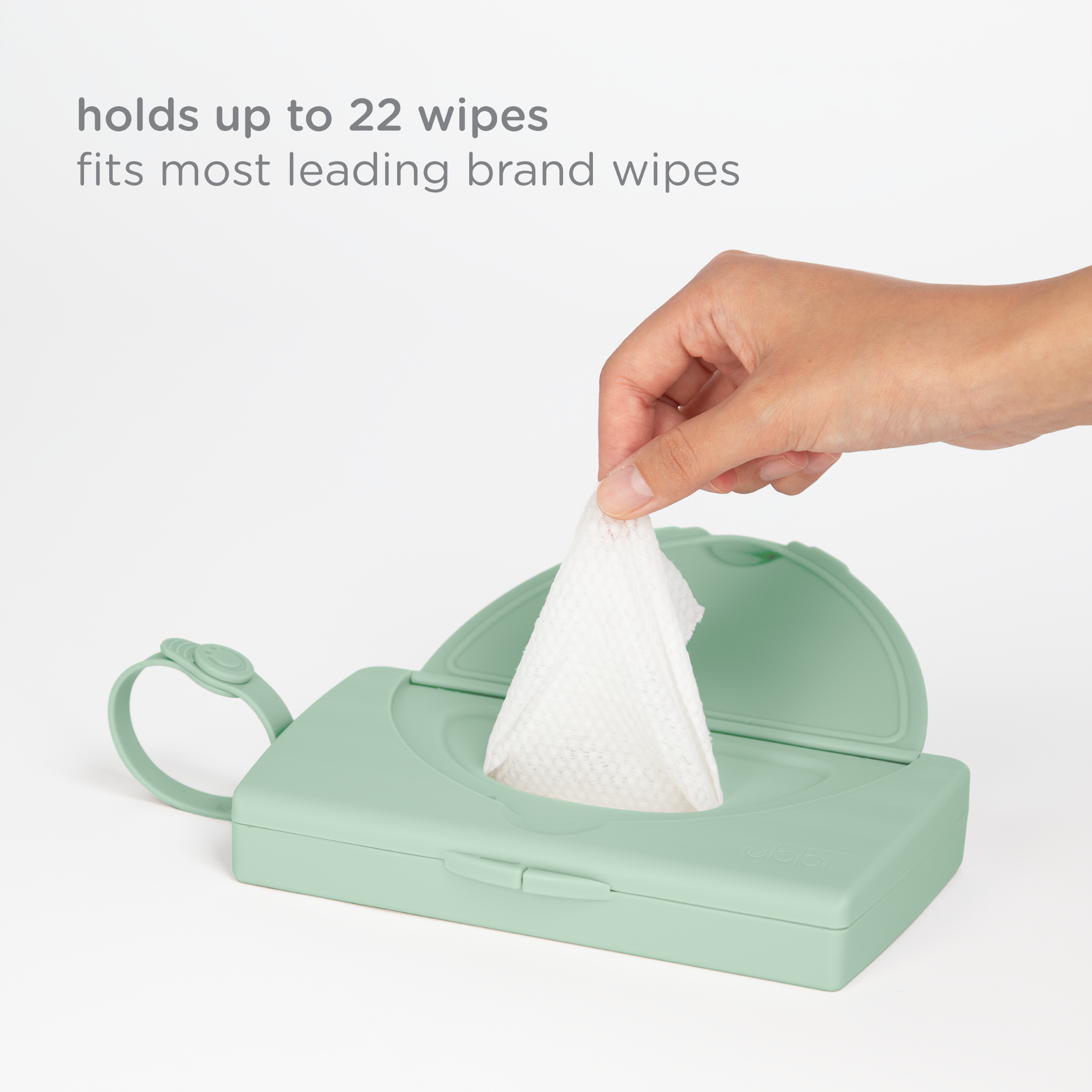 Ubbi - Wholesale Travel Changing Pad - Baby - Sage On-the-Go Wipes Dispenser4
