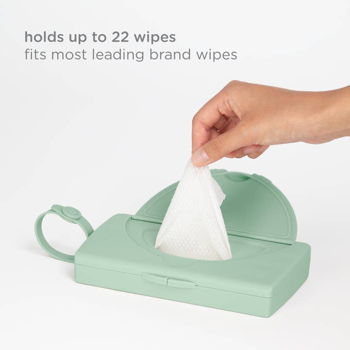 Ubbi - Wholesale Travel Changing Pad - Baby - Sage On-the-Go Wipes Dispenser4