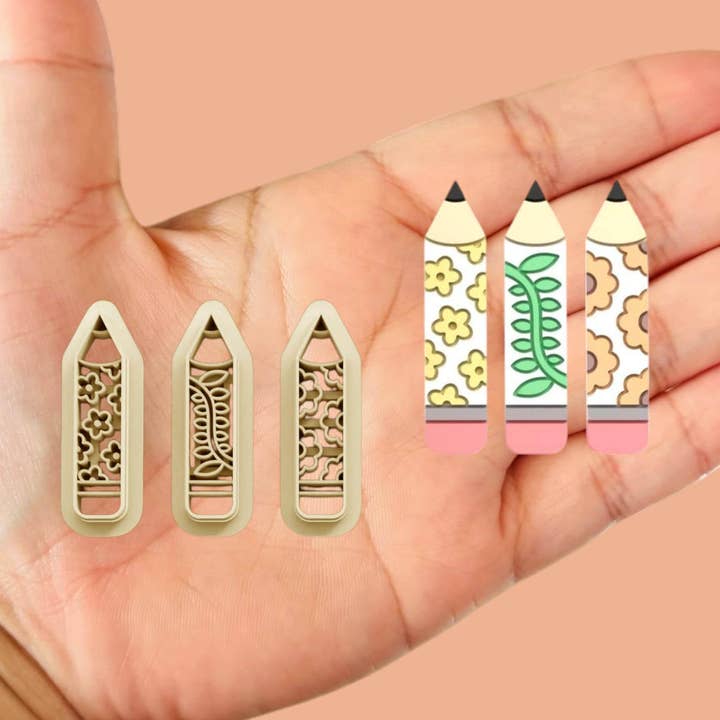 Pennor med blommor pack lerskärare, höst lerskärare för wholesale av Roussell Prints and Demand LLC