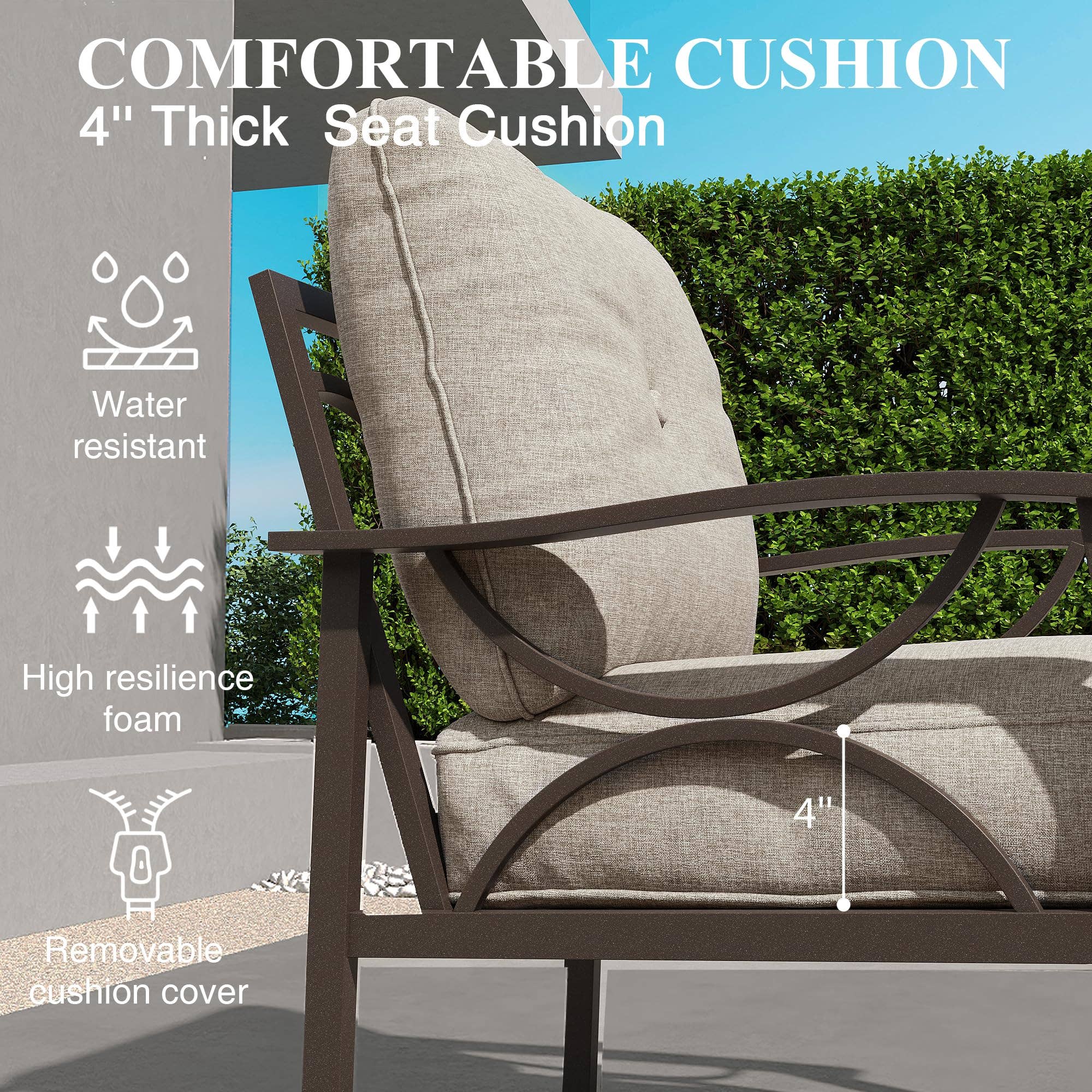 Heynemo - Wholesale Patio Set - Outdoor Patio Furniture Set, 2 Piece Patio Conversation Set13