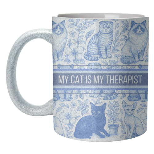 ART WOW – wholesale Coffee mug – Mugs 'My Cat Is My Therapist toile'11