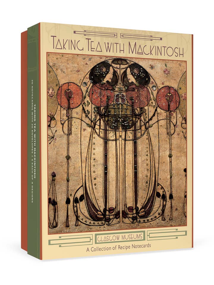 Taking Tea with Mackintosh: A Collection of Recipe Notecards Boxed Notecard Assortment for wholesale by Pomegranate