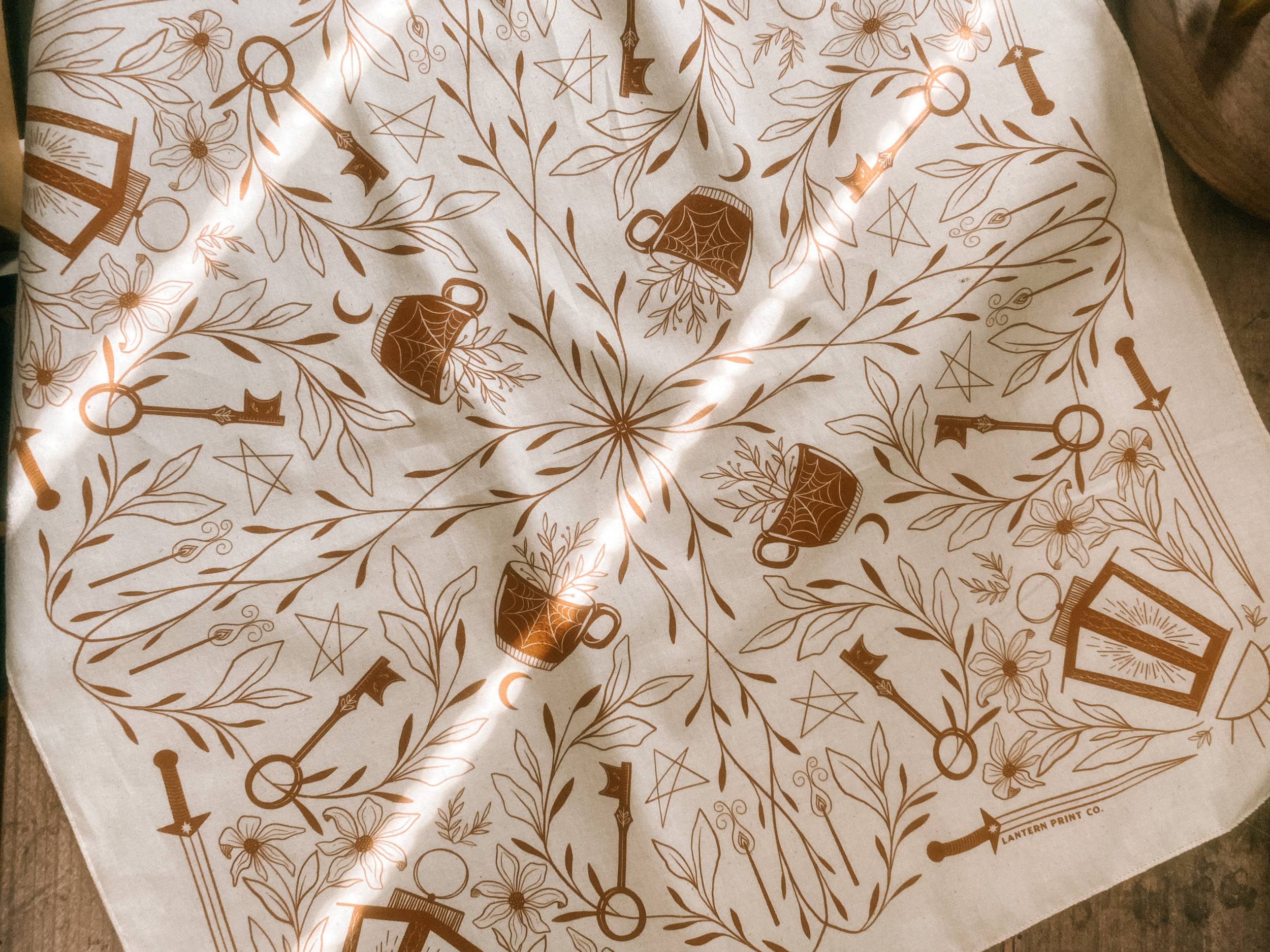 Lantern Print Co. - Wholesale Bandana - Unisex - Bandana: Lantern1