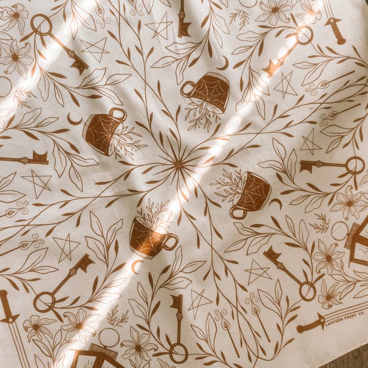 Lantern Print Co. - Wholesale Bandana - Unisex - Bandana: Lantern1