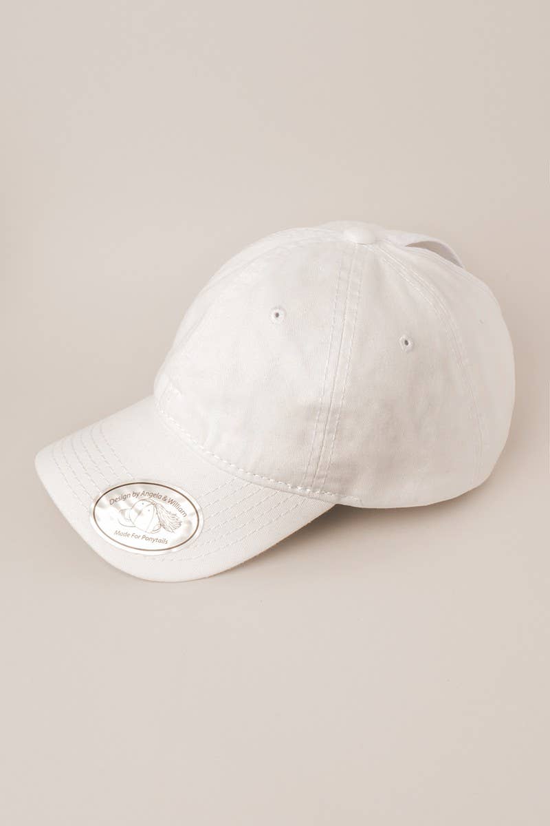 Fashion City - Wholesale Baseball Cap - Women's - Cotton Messy High Bun Pony Baseball Cap5