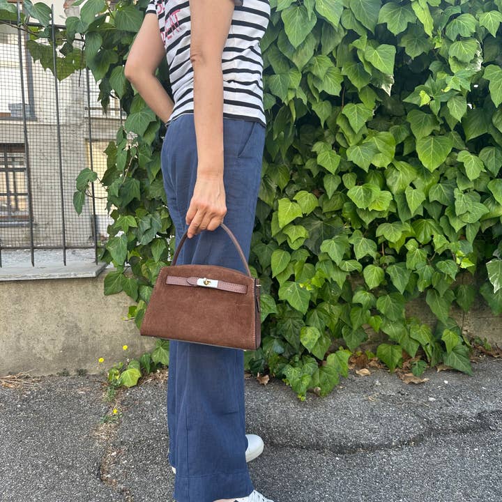 Zhade - Wholesale Top Handle Bag - Women's - AMELIA small- suede4