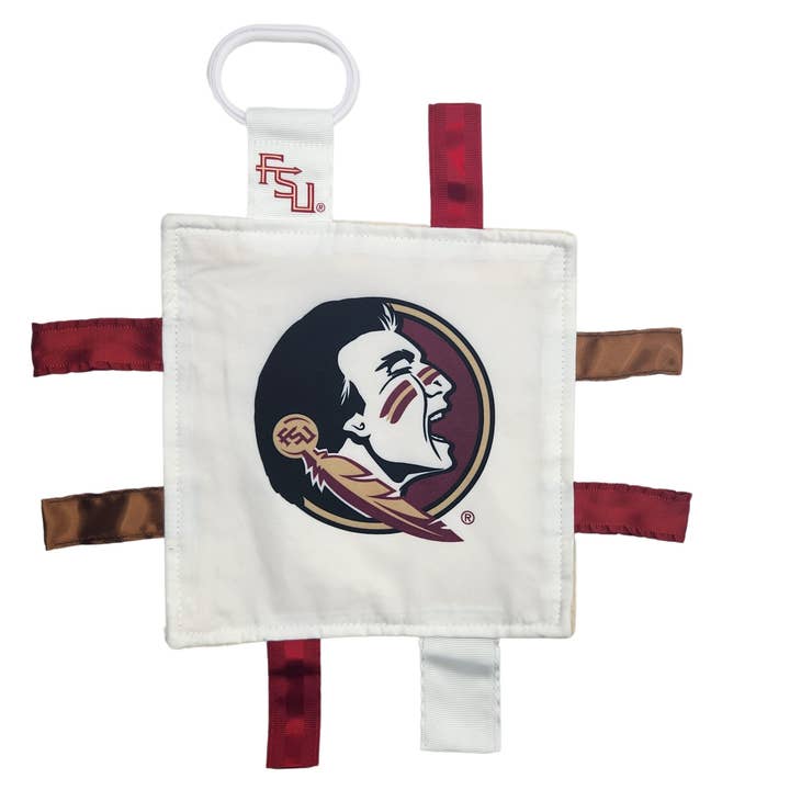 Florida State Seminoles Stroller Tag Toy Learning Lovey for wholesale by Baby Jack Distribution