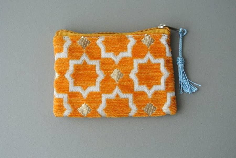 High crafty – wholesale Coin purse – Women’s – Moroccan Fabric Pouch – Mini Size  Handmade “Moubla” Upholst14