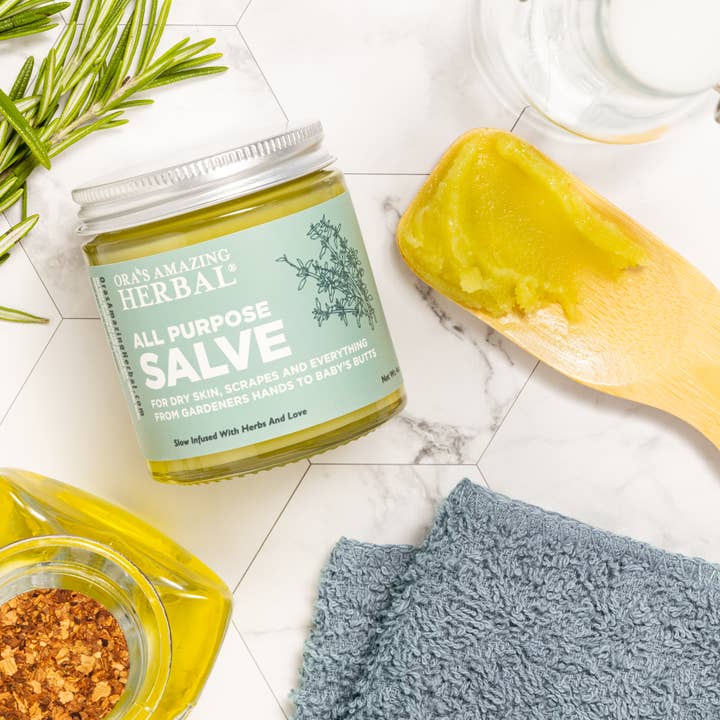 Ora’s Amazing Herbal Natural Skincare - Wholesale Healing Salve/Balm/Cream - All Purpose Salve, Natural Herbal Salve, 4oz2