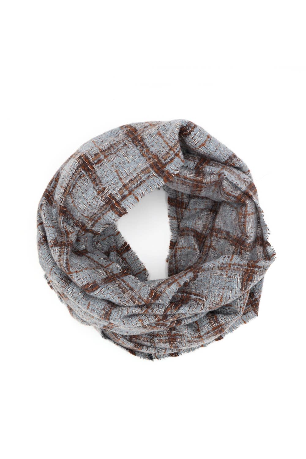 Anarchy Street - Wholesale Scarf - Women's - Plaid Print Infinity Scarf5