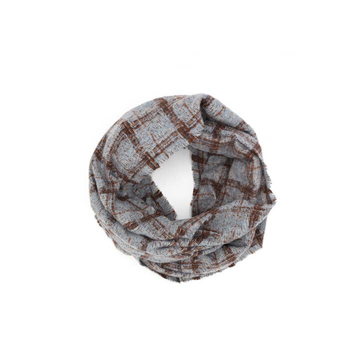Anarchy Street - Wholesale Scarf - Women's - Plaid Print Infinity Scarf5
