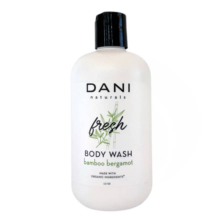 Bamboo Bergamot Body Wash 12oz for wholesale by DANI Naturals