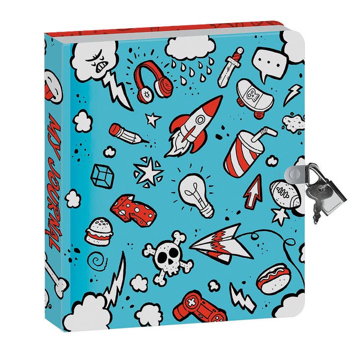 MindWare & Peaceable Kingdom - Wholesale Journal/Diary - Diary: Key-Keeper: Doodles