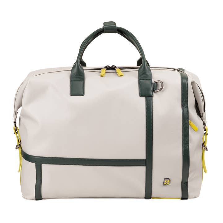 Dudu Leather Tennis Duffle Bag Pearl grey for wholesale by dudu