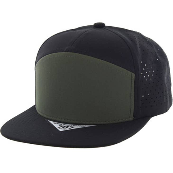 Wholesale BLANK 7 PANEL HYDRO SNAPBACK CAP for your store - Faire