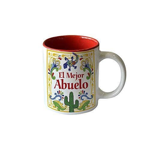 European Heritage Gifts - Vente Tasse à café - Tasse à café en céramique colorée El Mejor Abuelo Design par E.H.G6