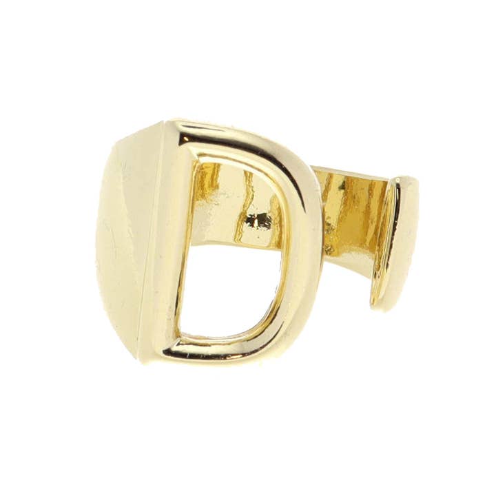 Gold Initial "D" Wrap Ring for wholesale by Jane Marie