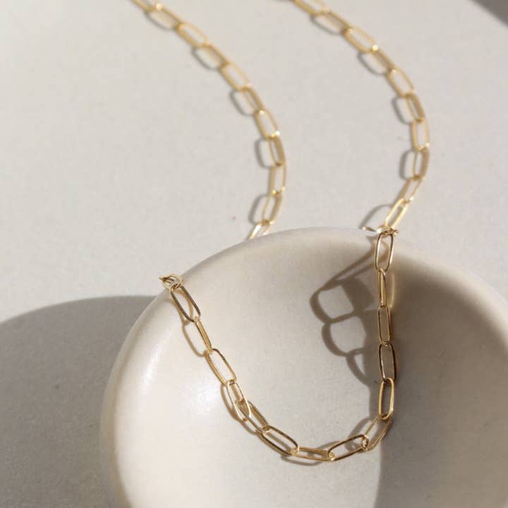 Token Jewelry - Wholesale Schakelketting - Cosette-ketting in 14k goud gevuld of sterling zilver