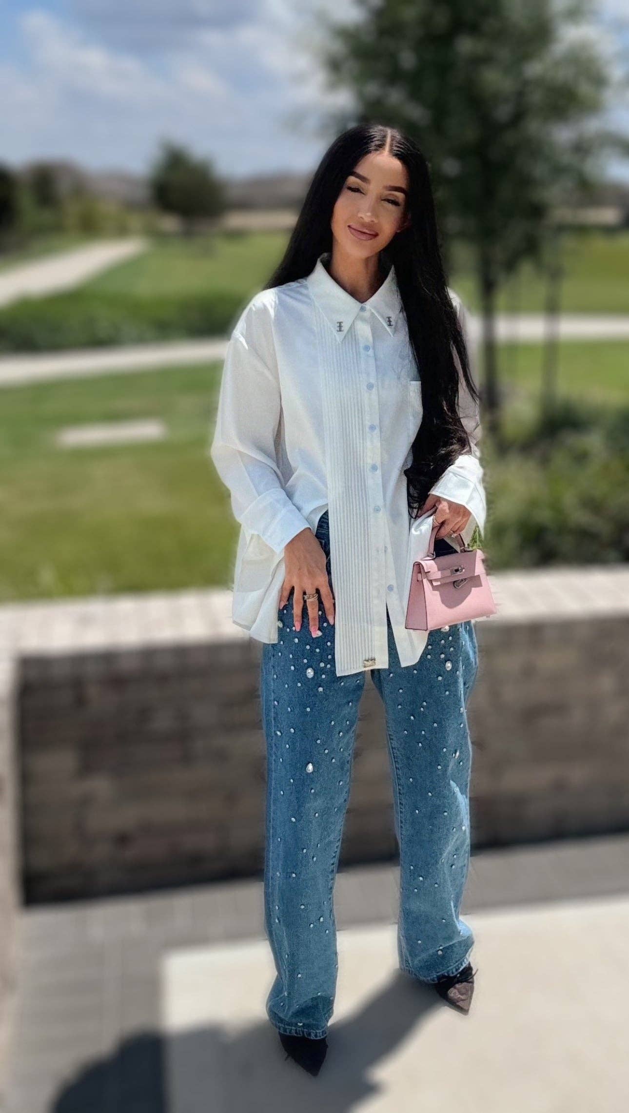 ELIZABETHAN - Vente Chemise à col boutonné – femme - Chemise surdimensionnée élisabéthaine8