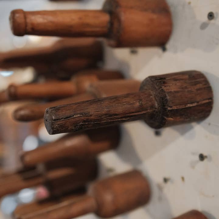 Golden Oldies Antiques - Wholesale Wall Hook - Wooden Spool Wall Hook3