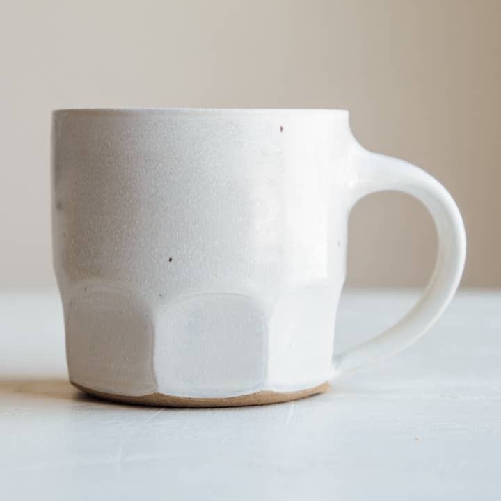 Faceted Mug - Alabaster for wholesale by Diana Barns Pottery