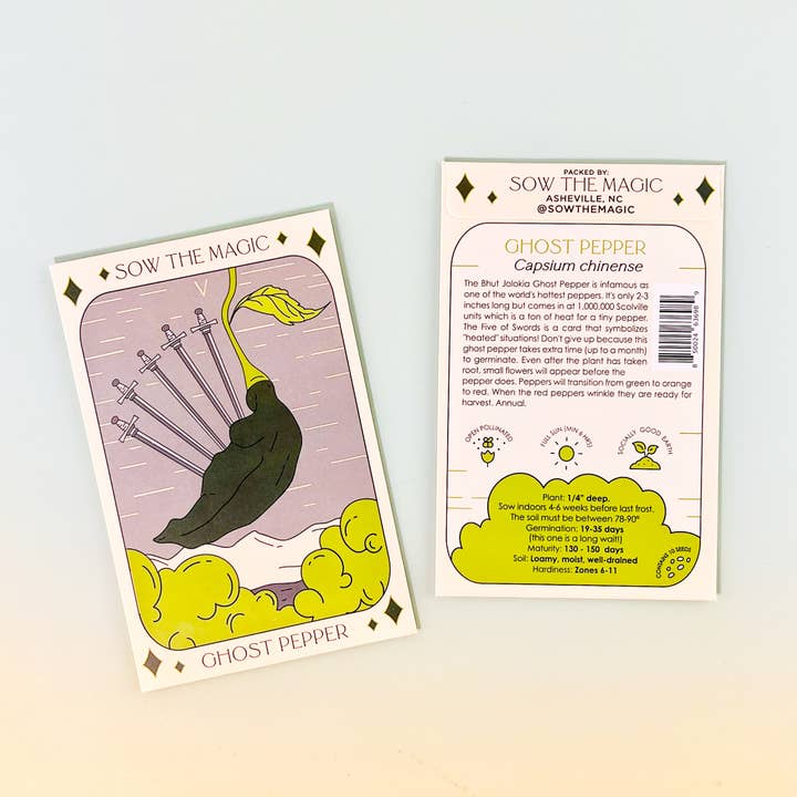 Sow the Magic – wholesale Frön – Ghost Pepper Tarot Trädgård+Presentfröpaket
