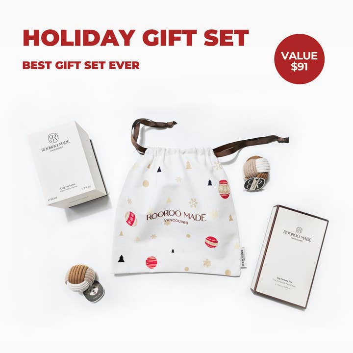ROOROO MADE - Wholesale Pet Grooming Set - Dog - Holiday Gift Set | Dog Perfume + Trio Set + Pet Balls0