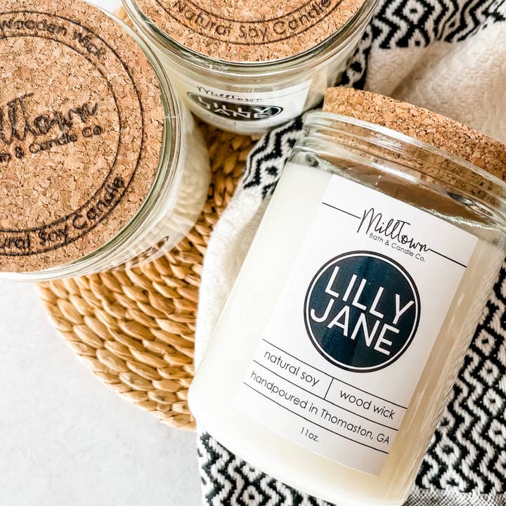 MillTown Bath & Candle Company - Wholesale Jar/Filled Candle - Custom Branded Soy Candles – Hand-Poured with Your Logo & Label
