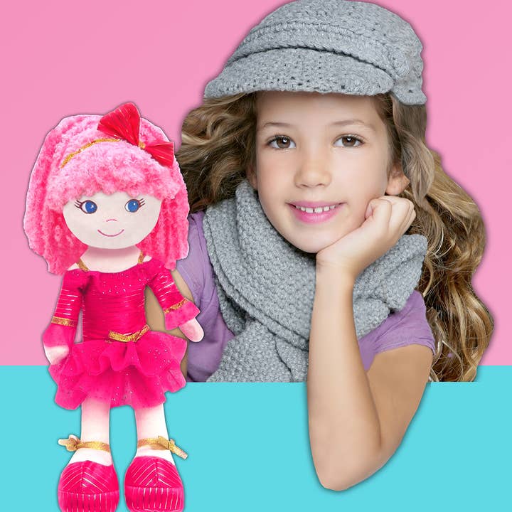 GirlzNDollz - Wholesale Doll - Kids - Leila Dancer Rag Doll with Purse