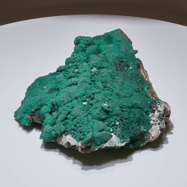 6,8 LB, 9,84 inch Cabinet Museum Malachiet & Quartz Collector Specimen voor wholesale door Malachite And More