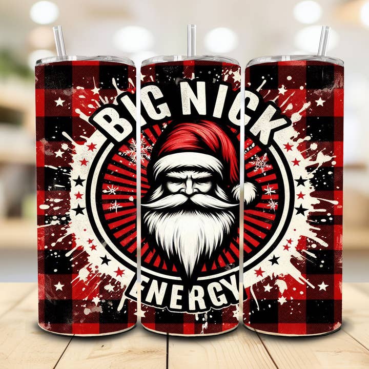 Big Nick Energy Tumbler, 20 oz. Stainless Steel for wholesale by Stencil Art Canada