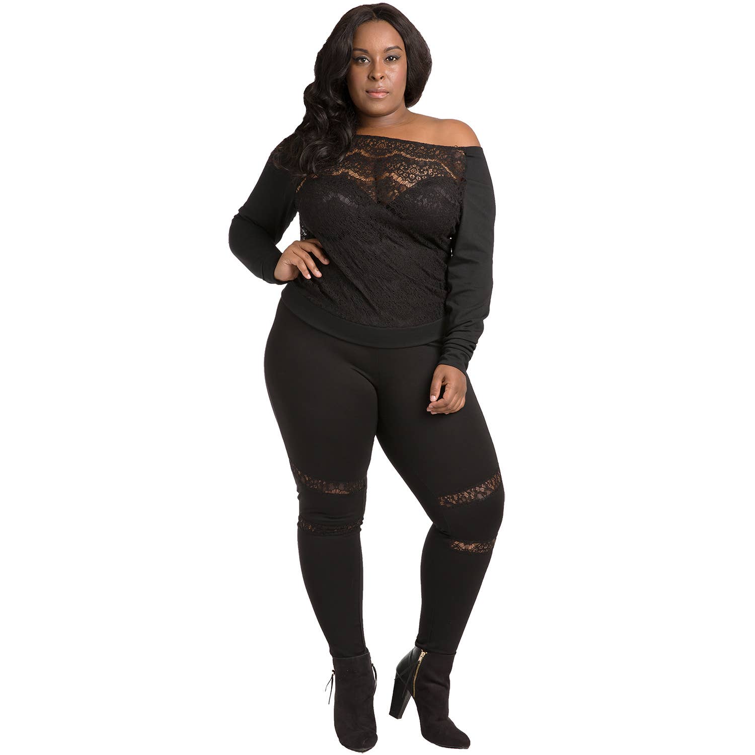 Poetic Justice - Wholesale Fashion Leggings - Women's - Poetic Justice Plus Size Curvy Women's  Legging3