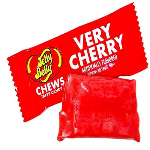 Jelly Belly 3 Lb Very Cherry Chews Wrapped Bulk for wholesale by Long Island Candy Factory