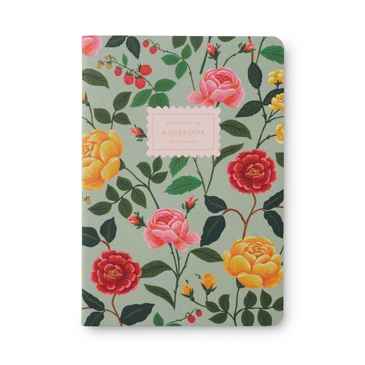 Rifle Paper Co. - Wholesale Notebook - Assorted Set of 3 Roses Notebooks
