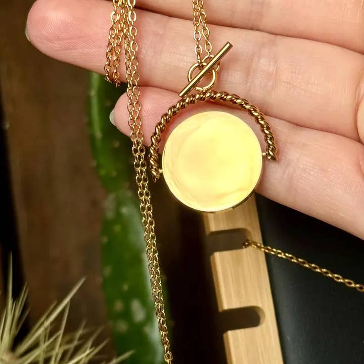 11:11AlignedApparel – Colar pingente/pendente por atacado – Colares SS Rotativos Graváveis, Blanks para Gravação