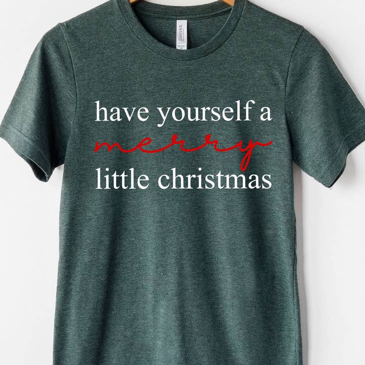 PLUS A Merry Little Christmas Graphic Tee for wholesale by Kissed Apparel