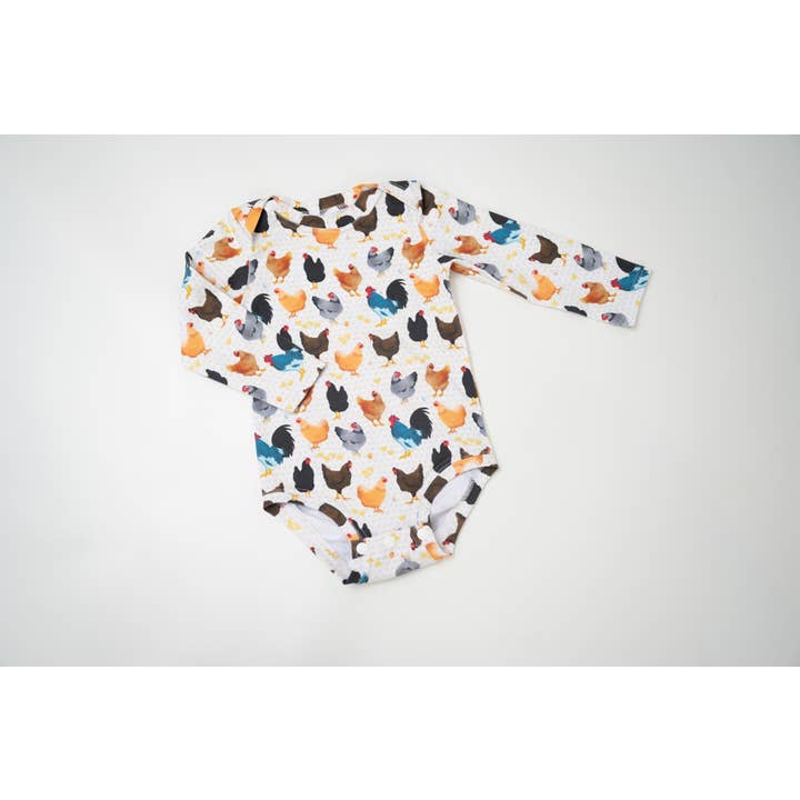 Small Blessings Design – Engroshandel Bodysuit - Baby – Bodysuit til spædbørn, bodysuit med kylling, sparkedragter til spædbørn