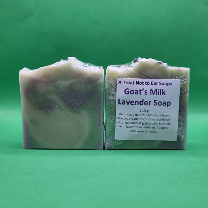 Goat's Milk Lavender Soap for wholesale by A Treat Not to Eat Soaps