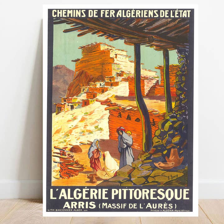 Reseposter Arris, Aurèsmassivet, Algeriet – 1926 för wholesale av wallartgallery