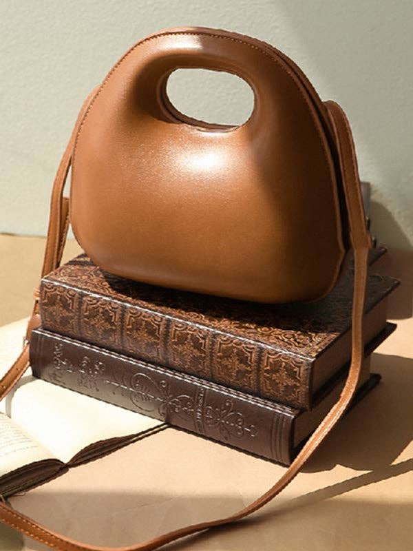 VividLux - Vente Sac à main avec poignée sur le dessus – femme - Sac bandoulière VividLux en simili cuir à design géométrique ajouré et découpes3