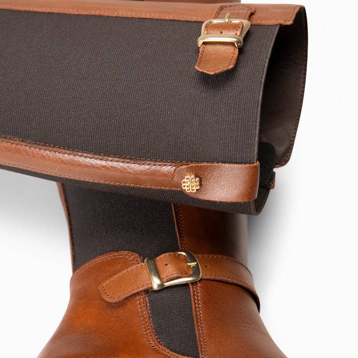 miMaO - Wholesale Boots - Women's - SENA — DRESS BOOTS WITH ELASTIC WAISTBAND BROWN