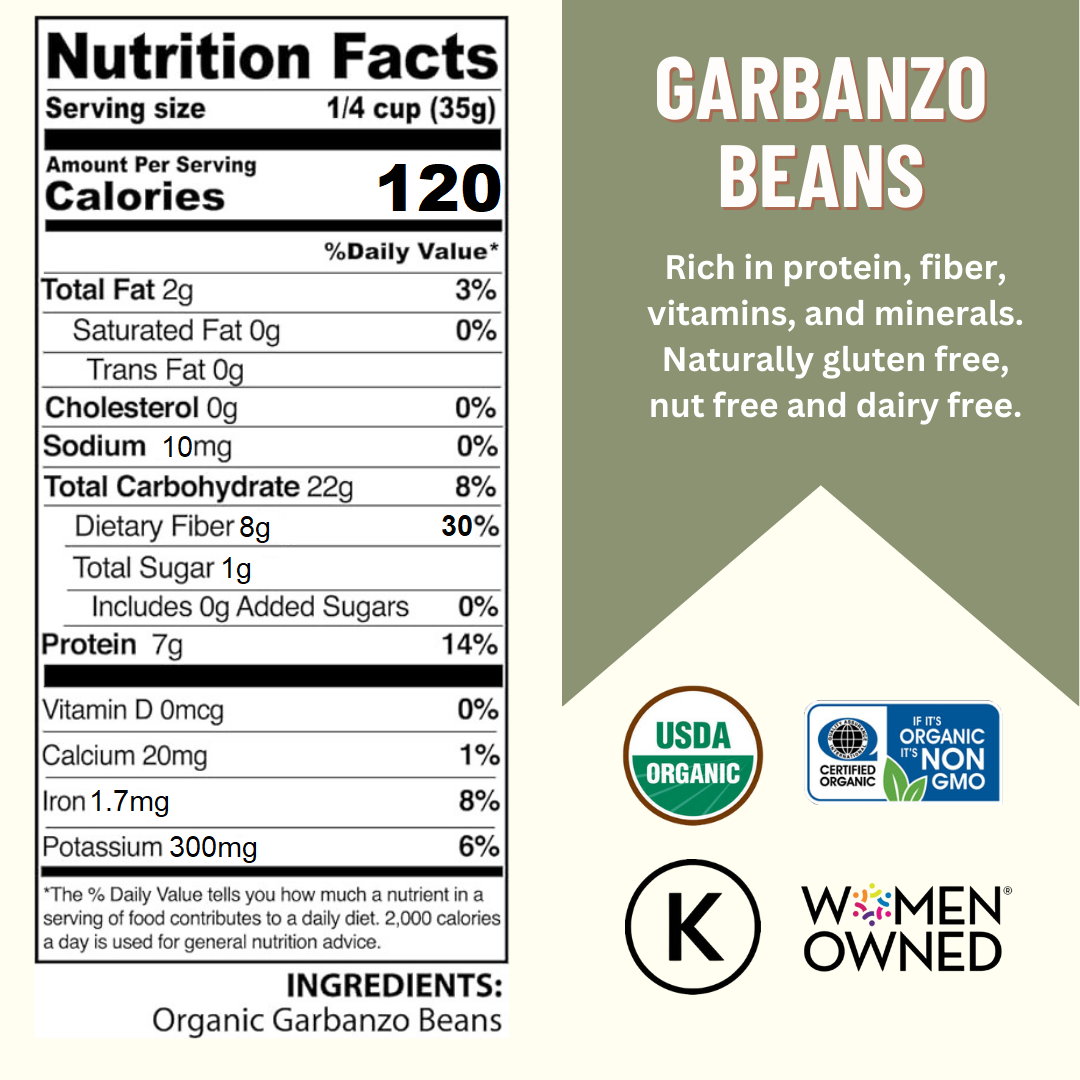 Mountain High Organics - Wholesale Beans - Certified Organic Garbanzo Beans - 40lb Bucket1