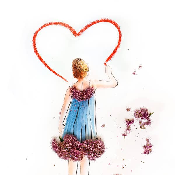 Lütteblüten - Wholesale Love Card - Spierstrauch - card with envelope1