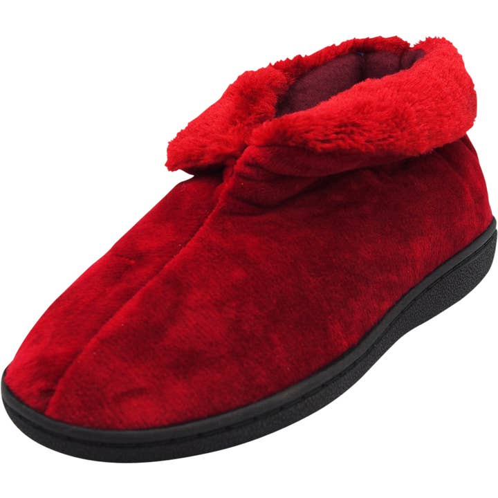 NORTY Women's Faux Fur Memory Foam Slip On Bootie Slipper -4 for wholesale by Eastern Off Price
